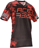 Acerbis MTB Drakaris,  jersey short-sleeve,  color: Black/Red,  size: XL