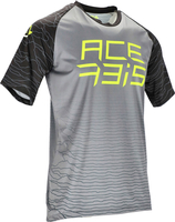 Acerbis MTB Flex Halo,  jersey short-sleeve,  color: Grey/Black/Yellow,  size: XL