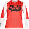 Acerbis MX J-Windy Five S23,  jersey kids,  color: Red/White,  size: L