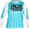 Acerbis MX J-Windy Five S23,  jersey kids,  color: Turquoise/White,  size: M
