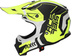 Acerbis Profile 5 S23,  motocross helmet,  color: Matt Black/Neon-Yellow/Light Grey,  size: XXL