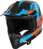 Acerbis Profile Junior,  motocross helmet kids,  color: Matt Black/Orange/Light Blue,  size: T52