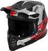 Acerbis Profile Junior,  motocross helmet kids,  color: Matt Black/Red/White,  size: T54