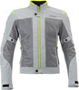 Acerbis Ramsey Vented,  textile jacket,  color: Grey/Neon-Yellow,  size: 3XL