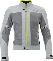 Acerbis Ramsey Vented,  textile jacket,  color: Grey/Neon-Yellow,  size: L