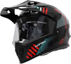Acerbis Rider Junior,  adventure helmet kids,  color: Black/Red/Grey,  size: T52