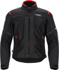 Acerbis Ruby,  textile jacket waterproof,  color: Black/Red,  size: 3XL