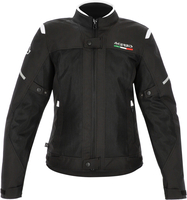 Acerbis Ruby,  textile jacket waterproof women,  color: Black/White,  size: XL