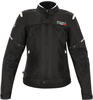 Acerbis Ruby,  textile jacket waterproof women,  color: Black/White,  size: XS