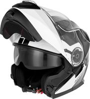 Acerbis Serel,  flip up helmet,  color: Black/White,  size: XL