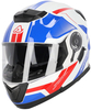 Acerbis Serel,  integral helmet,  color: White/Blue/Red,  size: XL