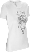 Acerbis SP Club Diver,  t-shirt women,  color: White/Black,  size: XS