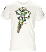 Acerbis SP Club Rider,  t-shirt,  color: White/Green,  size: L