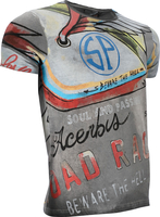 Acerbis SP Club Roadrace,  t-shirt,  color: Grey/Red/Blue/Green,  size: S