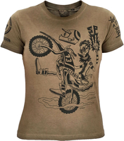 Acerbis SP Club Wheelie,  t-shirt kids,  color: Brown/Black,  size: XL