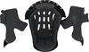 Acerbis Steel Carbon S23,  lining/cheek pads,  color: Black/Grey,  size: S