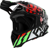 Acerbis Steel Carbon S24,  motocross helmet,  color: Black/Green/Red/White,  size: M