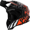 Acerbis Steel Carbon S24,  motocross helmet,  color: Black/Neon-Orange/White,  size: L