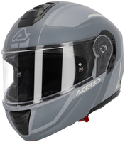 Acerbis TDC,  flip-up helmet,  color: Light Grey/Grey/White,  size: XS