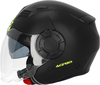 Acerbis Vento,  open face helmet,  color: Matt-Black,  size: L