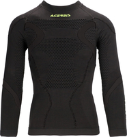 Acerbis X-Body Winter 2.0,  functional shirt,  color: Black/Neon-Yellow,  size: L/XL