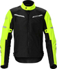 Acerbis X-Street,  textile jacket waterproof women,  color: Black/Neon-Yellow,  size: XXL