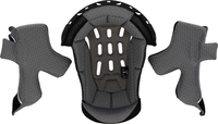Acerbis X-Track,  lining/cheek pads,  color: Black/Grey,  size: XXL