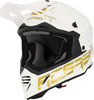 Acerbis X-Track,  motocross helmet,  color: White/Gold,  size: XL