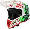 Acerbis X-Track S24,  motocross helmet,  color: White/Neon-Green/Red,  size: XXL