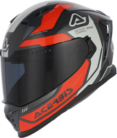Acerbis X-Way,  full face helmet,  color: Black/Orange/Light Grey,  size: S