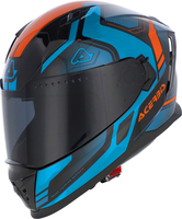 Acerbis X-Way,  full face helmet,  color: Blue/Orange/Black,  size: M