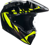 AGV AX9 Carbon Steppa,  adventure helmet,  color: Dark Grey/Grey/Neon-Yellow,  size: L