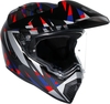 AGV AX9 Carbon Steppa,  adventure helmet,  color: Dark Grey/White/Red/Blue,  size: L