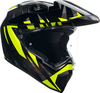 AGV AX9 Carbon Steppa,  enduro helmet,  color: Black/Dark Grey/Neon-Yellow,  size: XL