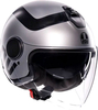 AGV Eteres Rimini,  open face helmet,  color: Matt Light Grey/Black,  size: XS