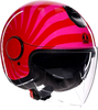 AGV Eteres Tropea,  open face helmet,  color: Red/Pink,  size: XL