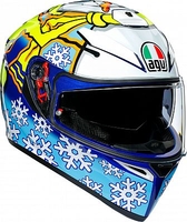 AGV K-3 SV Rossi Winter Test 2016 Replica,  integral helmet