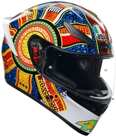 AGV K1 S Dreamtime,  integral helmet,  color: White/Blue/Orange/Yellow,  size: XL