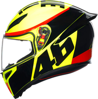 AGV K1 S Grazie Vale,  integral helmet,  color: Black/Neon-Yellow/Red,  size: L