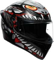 AGV K1 S Lyzard,  full face helmet,  color: Matt Black/Grey/Red,  size: XXL