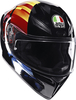 AGV K1 S Pulse 46,  full face helmet,  color: Black/Red/Orange/Blue,  size: M