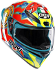 AGV K1 S Rossi Mugello 1999,  full face helmet,  color: Light Blue/Red/Neon-Yellow,  size: XL