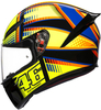AGV K1 S Soleluna 2015,  integral helmet,  color: Black/Neon-Yellow/Orange/Blue,  size: XXL