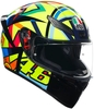 AGV K1 S Soleluna 2017,  full face helmet,  color: Black/Neon-Yellow//Blue/Red,  size: XL