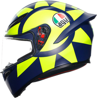 AGV K1 S Soleluna 2018,  full face helmet,  color: Matt Dark Blue/Neon-Yellow,  size: XL