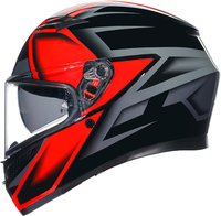 AGV K3 Compound,  integral helmet,  color: Black/Red,  size: XL
