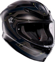 AGV K6 S Enhance,  full face helmet,  color: Matt Grey/Black/Neon-Yellow,  size: XXL