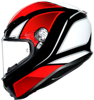 AGV K6 S Hyphen,  full face helmet,  color: Black/Red/White,  size: XL