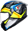 AGV K6 S Joan,  full face helmet,  color: Black/Blue/Yellow,  size: XL