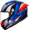 AGV K6 S Slashcut,  full face helmet,  color: Black/Silver/Blue/Red,  size: XL